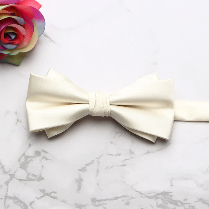 Men's Classic Party Evening Bow Tie - Ivory - image 3