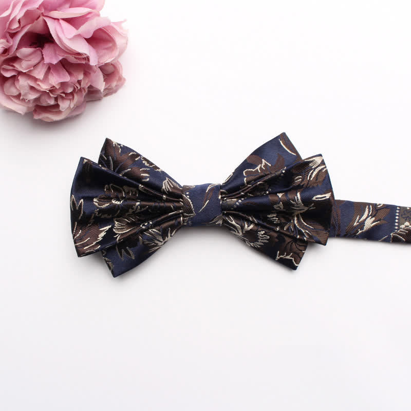 Men's Fangled Jacquard Texture Suit Bow Tie - # 5 - image 7