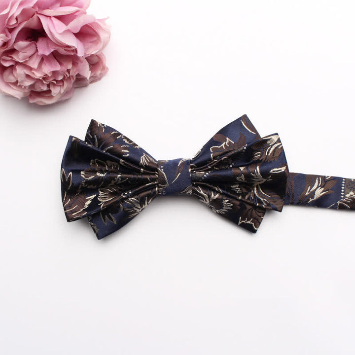 Men's Fangled Jacquard Texture Suit Bow Tie - # 5 - image 7