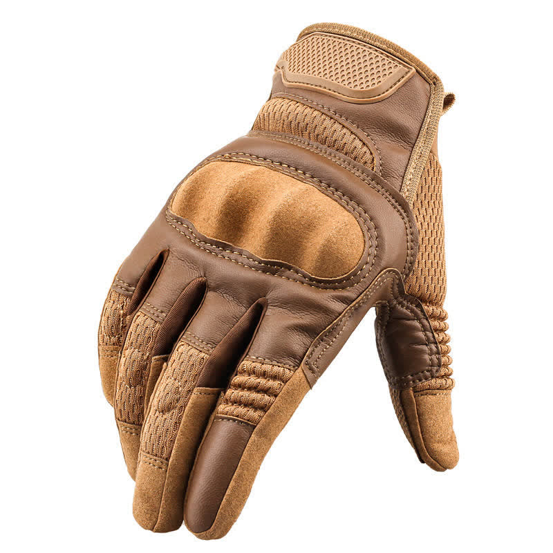Rubber Hard Knuckle Touch Screen Tactical Gloves - image 2