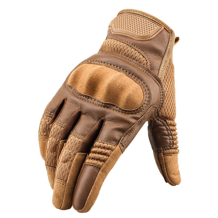 Rubber Hard Knuckle Touch Screen Tactical Gloves - image 2