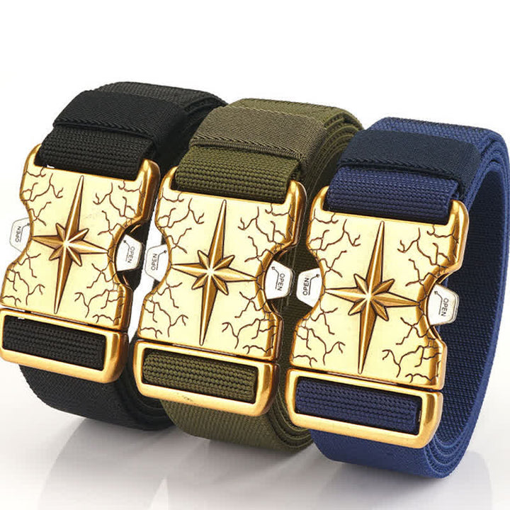 Men's Tactical Quick Release Elastic Canvas Belt - image 1