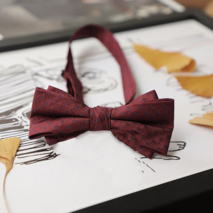 Men's Burgundy Series Gentleman Bow Tie - image 15