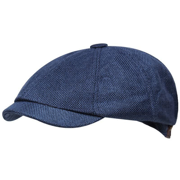 Leisure Flat Newsboy Octagonal Beret Cap - Blue - M (22"-22 7/8") - image 2