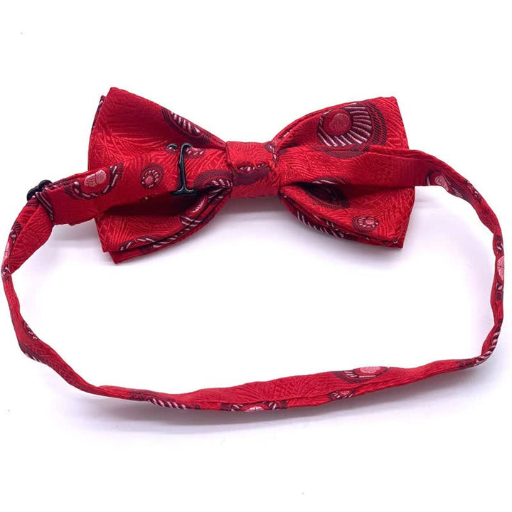 Men's Peacock Feather Pattern Bow Tie - image 4