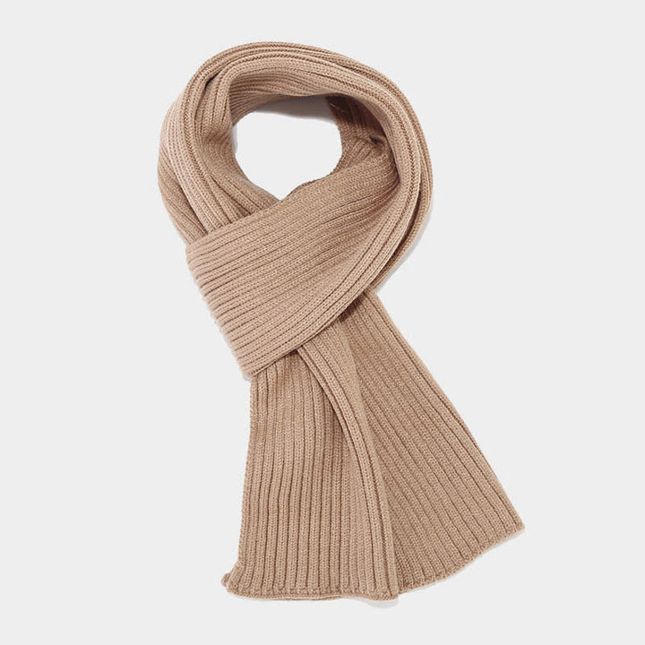 3Pcs Unisex Classic Versatile Hat Scarf Gloves Set - image 7