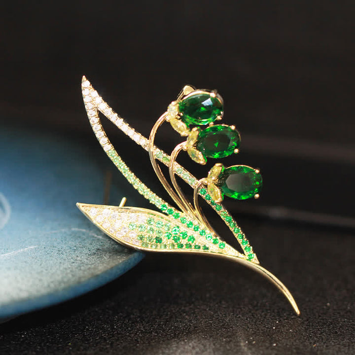 Women's Bellflower Lily Of The Valley Brooch - image 8