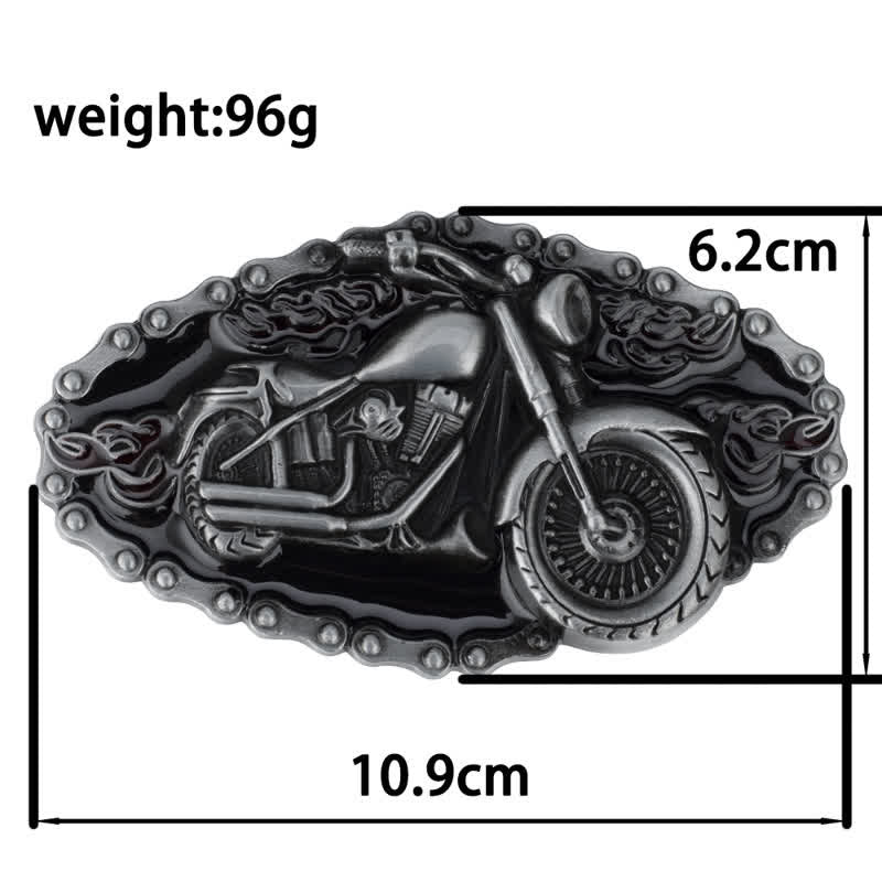 Men's Punk Rock Motorcycle Biker Leather Belt - image 6