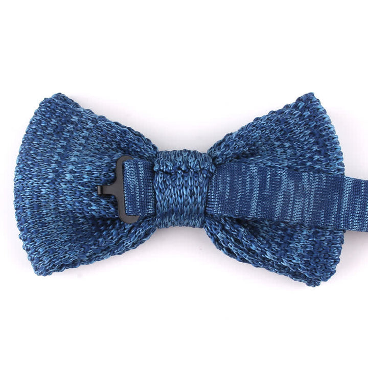 Men's Rustic Leisure Tie-dye Knitted Bow Tie - image 4