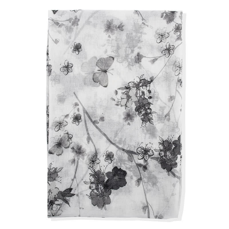 Women's Elegant Vibrant Floral Long Wrap Scarf - image 13