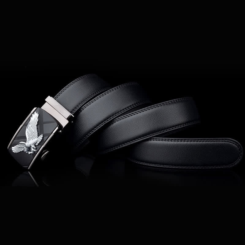 Men's Animal Eagle Automatic Buckle Leather Belt - image 8