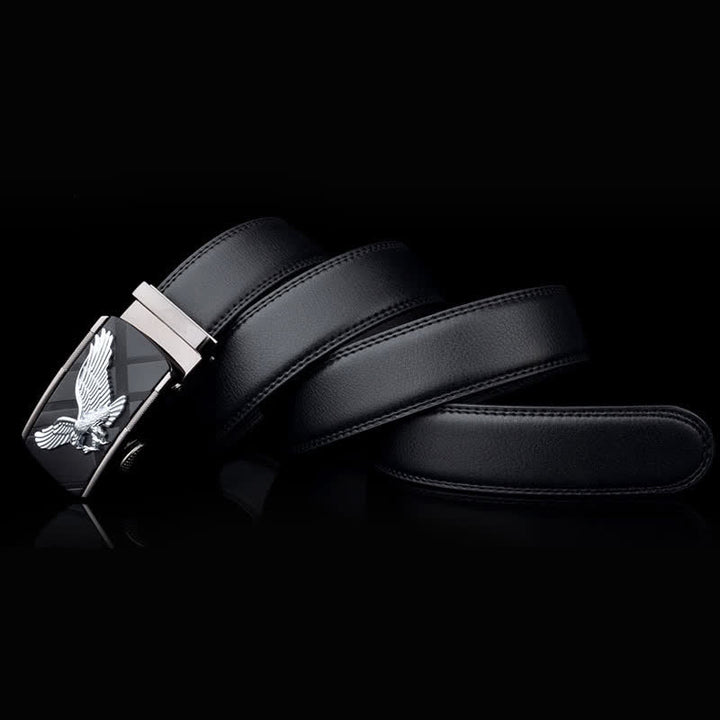 Men's Animal Eagle Automatic Buckle Leather Belt - image 8