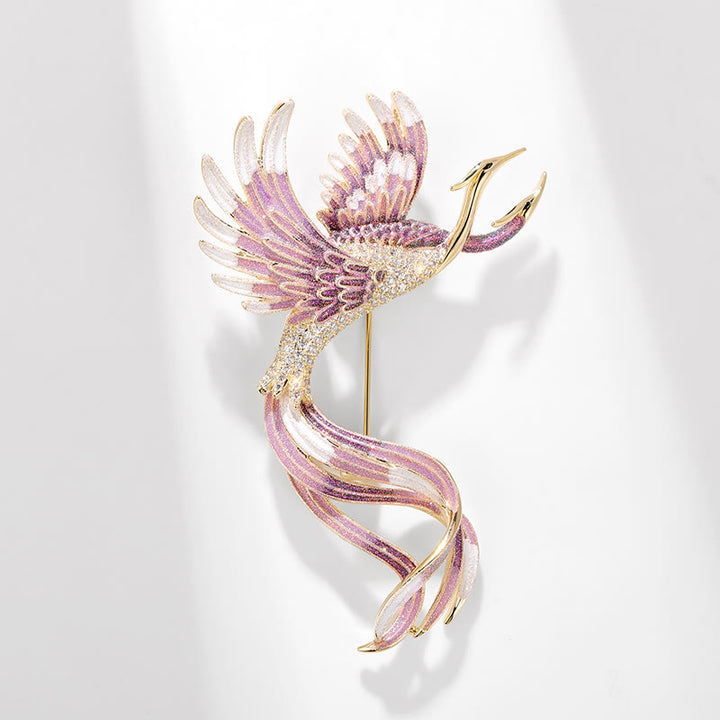 Women's Flying Two Headed Phoenix Brooch - image 5