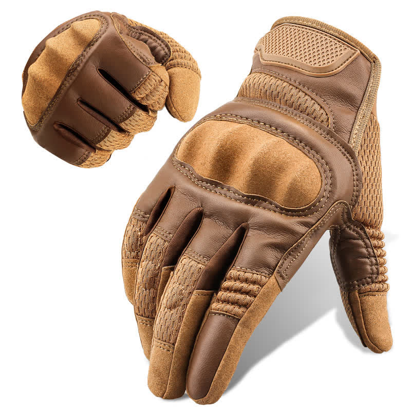 Rubber Hard Knuckle Touch Screen Tactical Gloves - Peru - XL - image 0