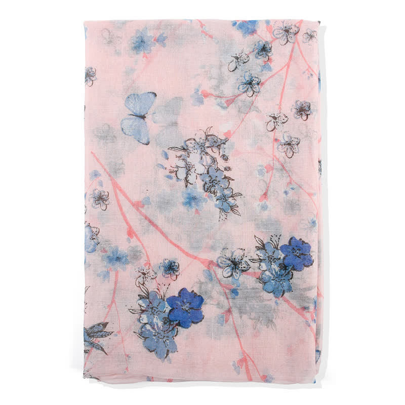 Women's Elegant Vibrant Floral Long Wrap Scarf - image 3