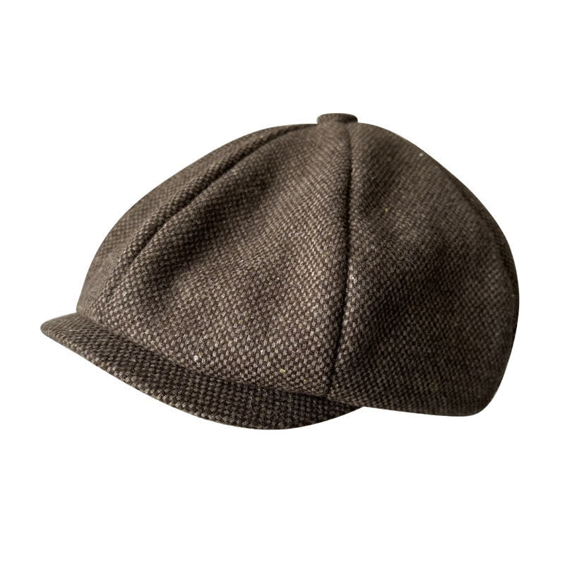 Vintage Auburn Newsboy Beret Octagonal Cap - image 3