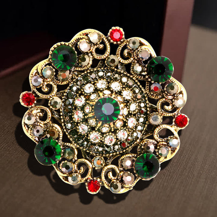 Women's Baroque Court Hollow Flower Brooch - image 6