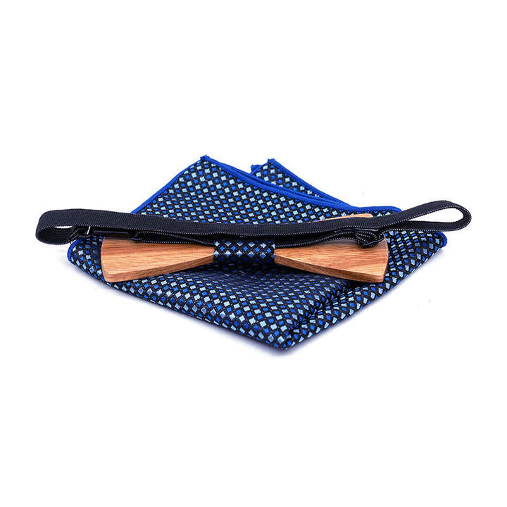 3Pcs Men's Fancy Christmas Elk Wooden Bow Tie Set - image 7