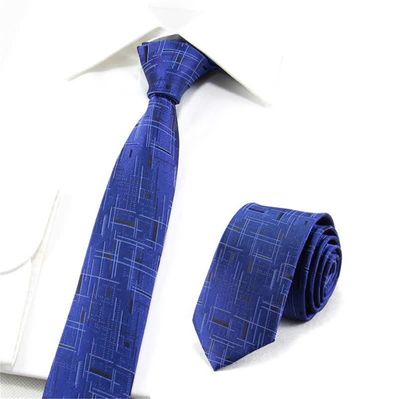 Men's Cool Modern Dazzeling Line Slim Necktie - image 6