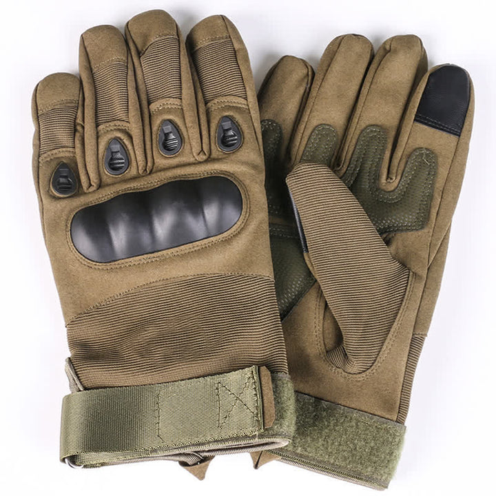 Motorcycle Riding Thicken Fleece-lined Tactical Gloves - image 3