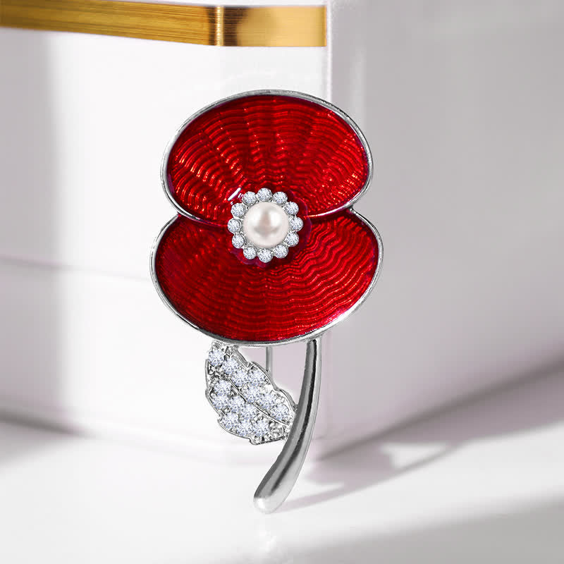 Women's Remembrance Day Poppy Brooch - image 1