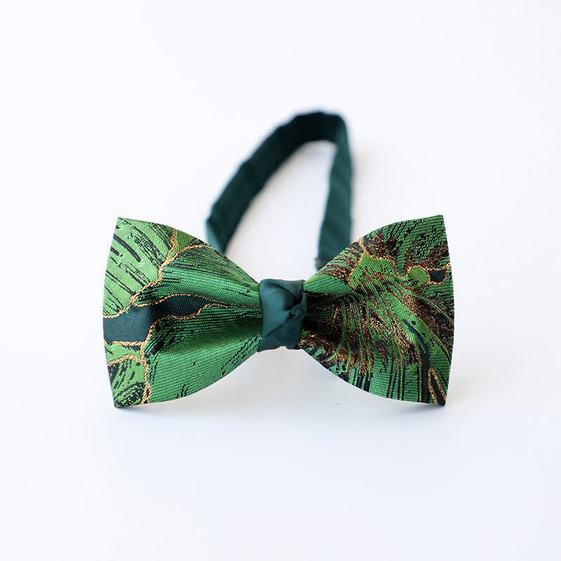 Men's Green Series Gold Tone Koi Bow Tie - Style #5 - image 11