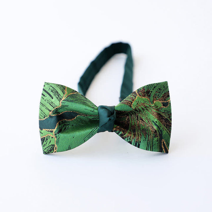 Men's Green Series Gold Tone Koi Bow Tie - Style #5 - image 11