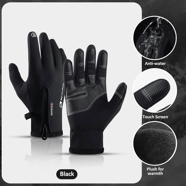 Outdoor Cycling Waterproof Zipper Tactical Gloves - image 1