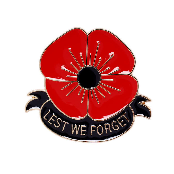 3Pcs Unisex Lest We Forget Poppy Brooch - image 4
