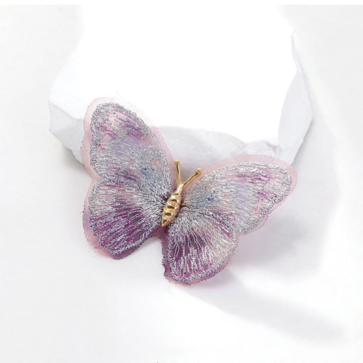 Women's Dreamy Embroidery Butterfly Brooch  - image 4