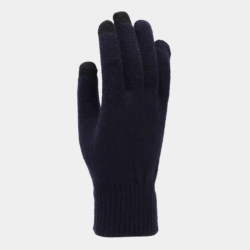 3Pcs Unisex Solid Color Twill Hat Scarf Gloves Set - image 3