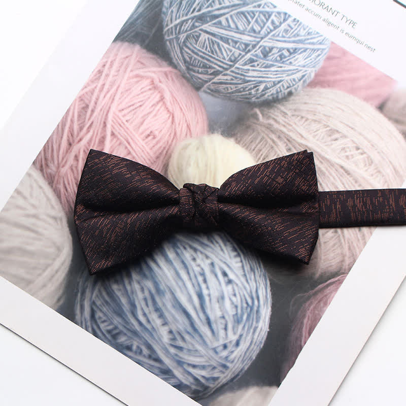 Men's Antique Yarn-dyed Jacquard Bow Tie - # 1 - image 1