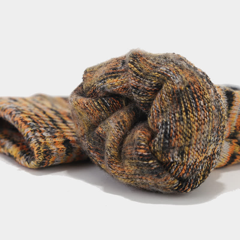 3Pcs Unisex Multi-Color Dying Hat Scarf Gloves Set - image 6