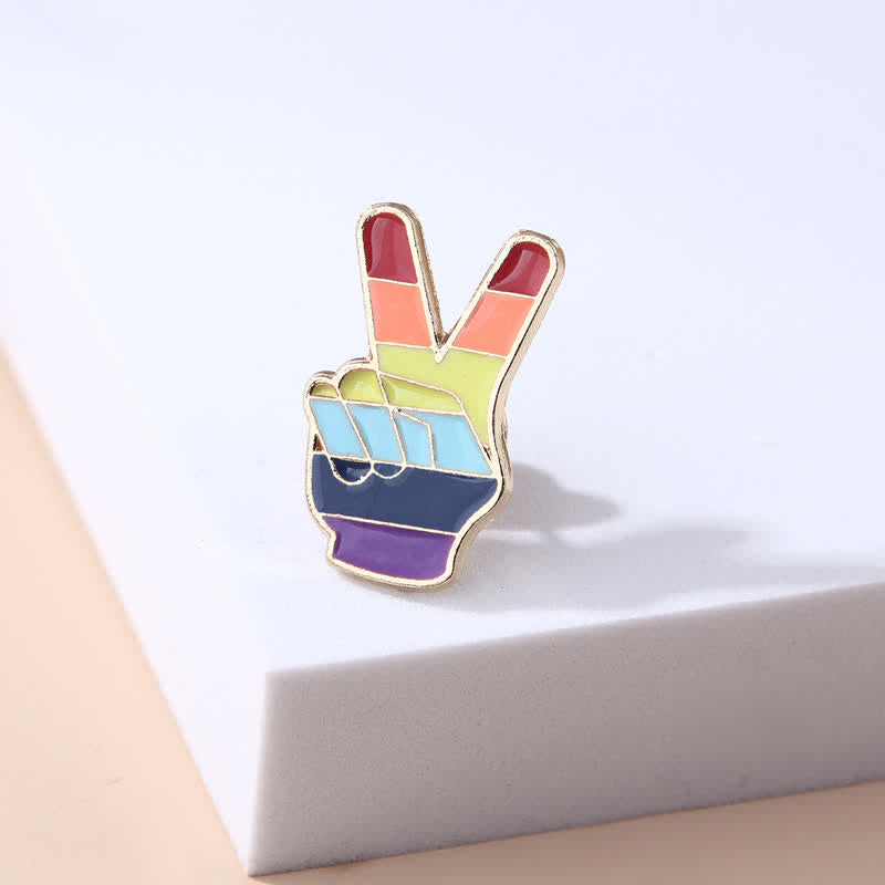 4Pcs Love Is Love Rainbow Flag Pride Brooch - image 6