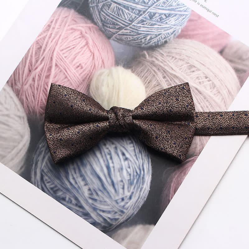 Men's Antique Yarn-dyed Jacquard Bow Tie - # 15 - image 18
