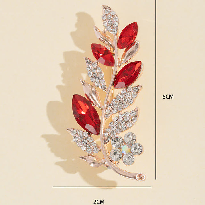 Women's Bohemian Leaves Brooch - image 4