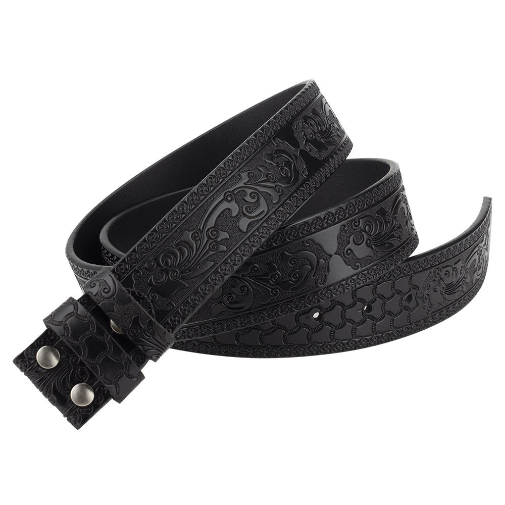 Men's DIY American Flag Cowboy Buckle Leather Belt - image 12