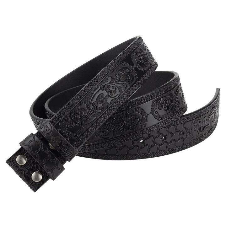 Men's DIY American Flag Cowboy Buckle Leather Belt - image 12