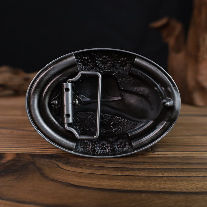 Men's DIY Cowboy Hat Turquoise Stone Buckle Leather Belt - image 1