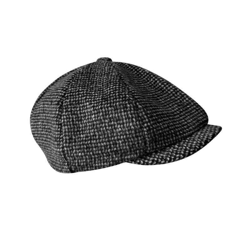 Tiny Checks Gatsby Beret Octagonal Cap - image 3