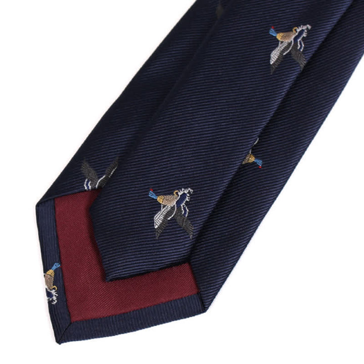 Men's MidnightBlue Flying Ducks Necktie - image 3