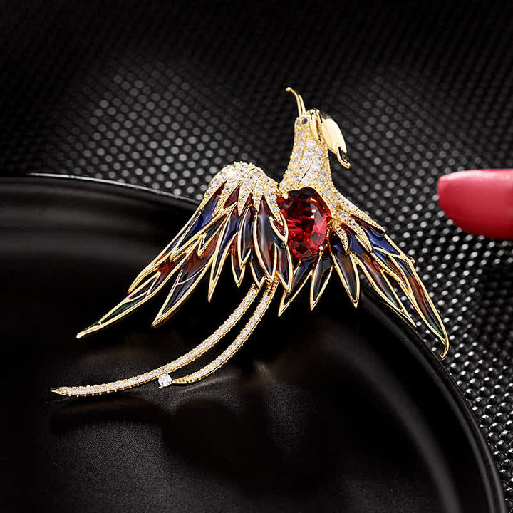 Women's Vintage Phoenix Bird Brooch - image 3