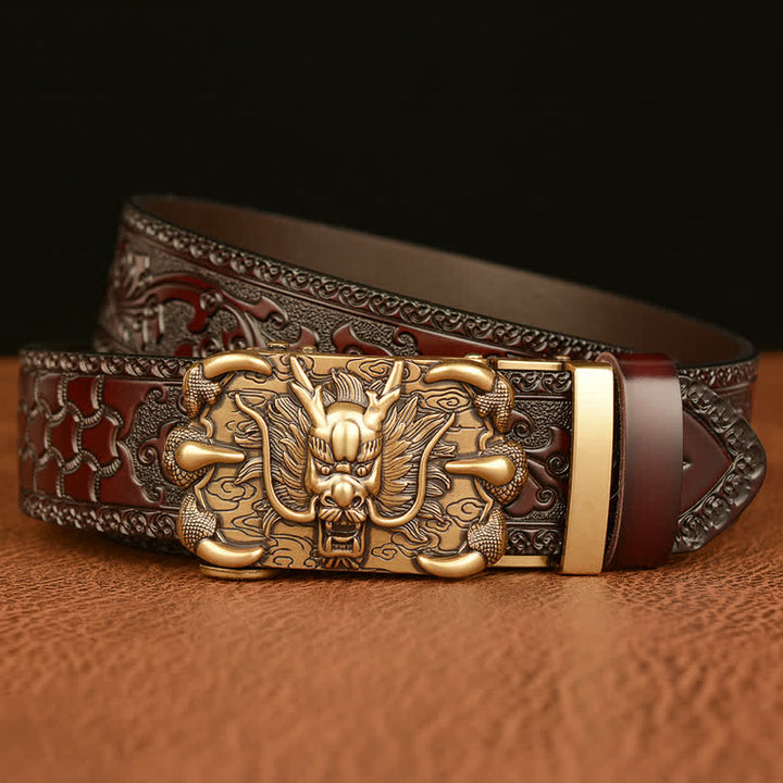 Men's Mighty Dragon Claw Leather Belt - image 2