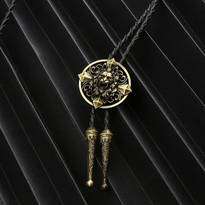 Novelty Animal Shape Howling Lion Bolo Tie - image 3