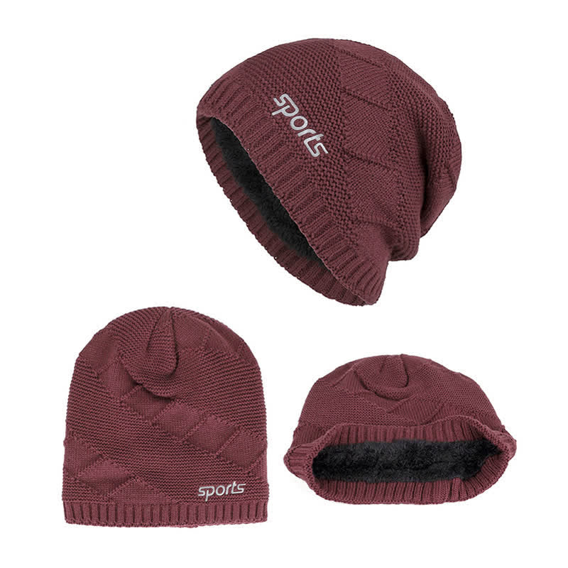 Casual Winter Solid Color Pile Knitted Hat - image 17