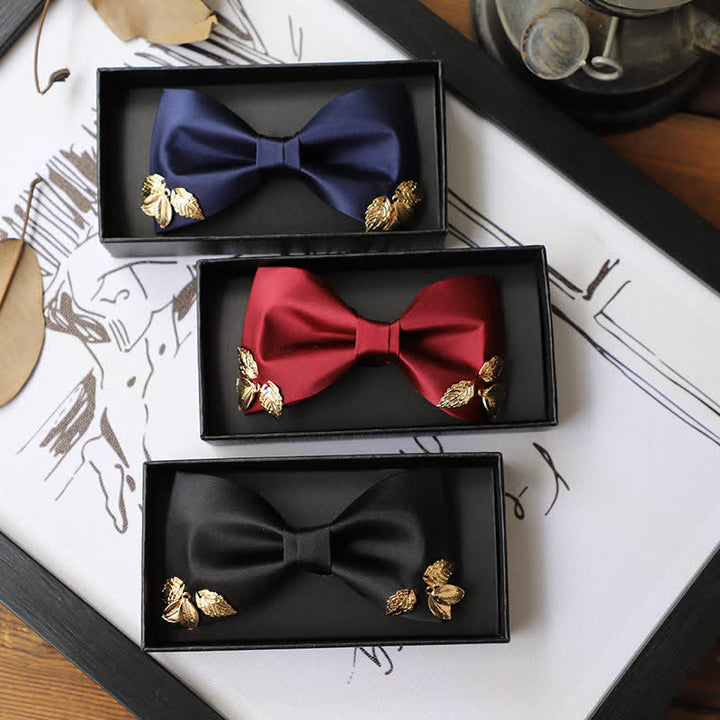 Men's Leaves Garden Wedding Bow Tie - image 0
