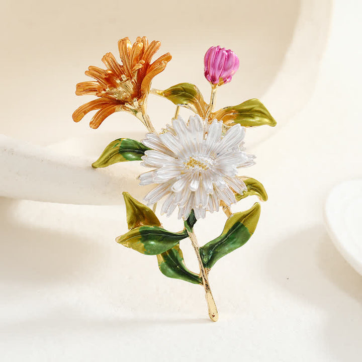 Women's Creative Floral Daisy Brooch - image 2