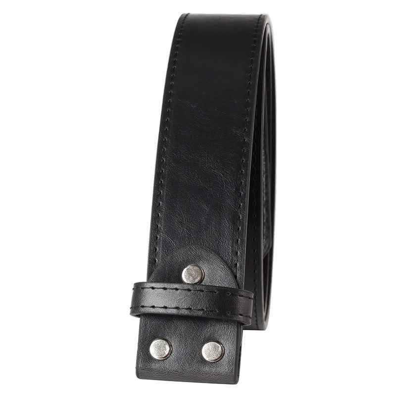 Men's DIY Turquoise Wood Bead Bull Buckle Leather Belt - image 5