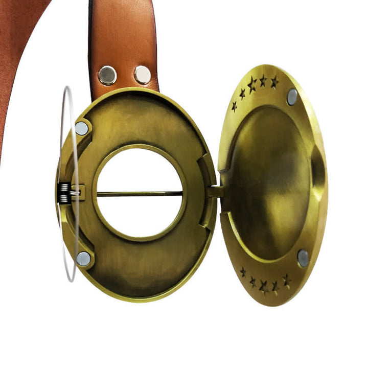 Men's DIY Motorcycle Creative Beer Holder Buckle Leather Belt - image 3