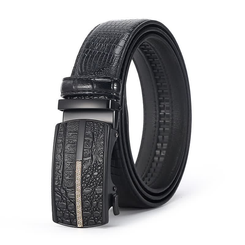 Men's Luxury Crocodile Skin Pattern Leather Belt - Style #13 - 44 - image 21